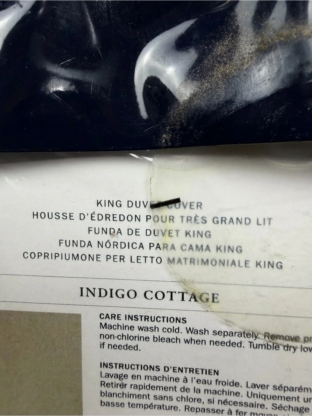 Ralph Lauren NIB Blue Floral Cottage Coastal Comfort King Duvet Cover